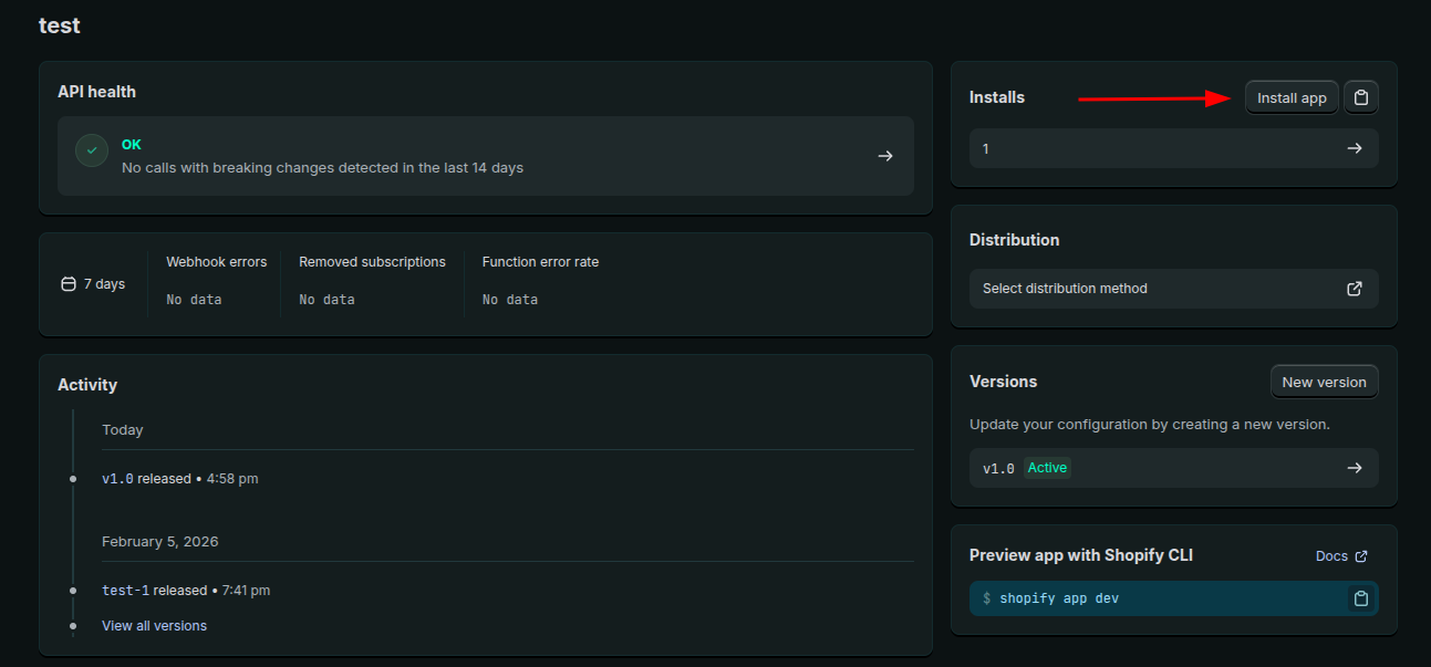 Instalar app Shopify na Frete Barato
