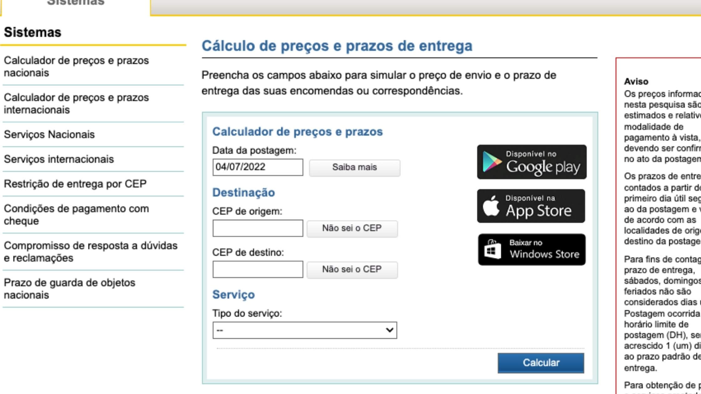 Como Calcular O Frete Dos Correios Blog Da Frete Barato 3767